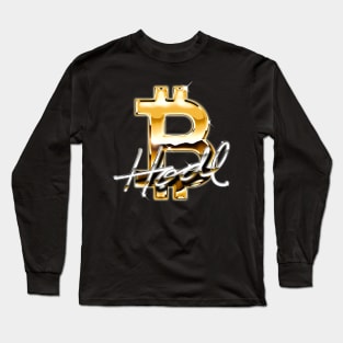 Bitcoin Logo HODL BTC Crypto Millionaire Bitcoin Long Sleeve T-Shirt